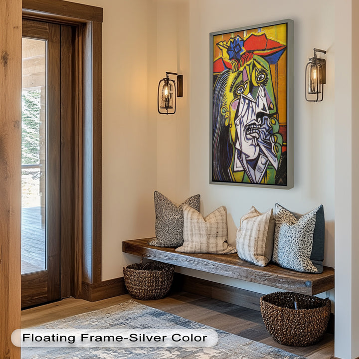 Woman in Anguish – Expressive Cubist Portrait Picasso Oil Painting