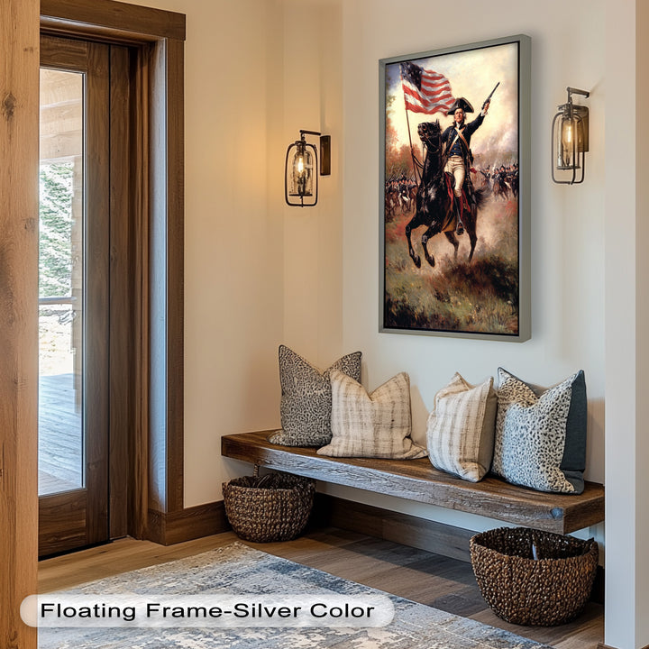 Ride of the Republic – Patriotic Commander Oil Painting