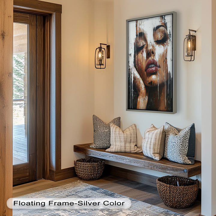 Dripping Silence – Modern Expressionist Abstract Oil Painting
