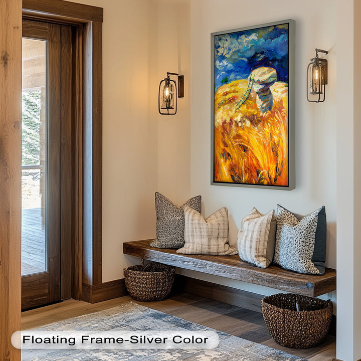 Golden Harvest – Impressionist Oil Painting
