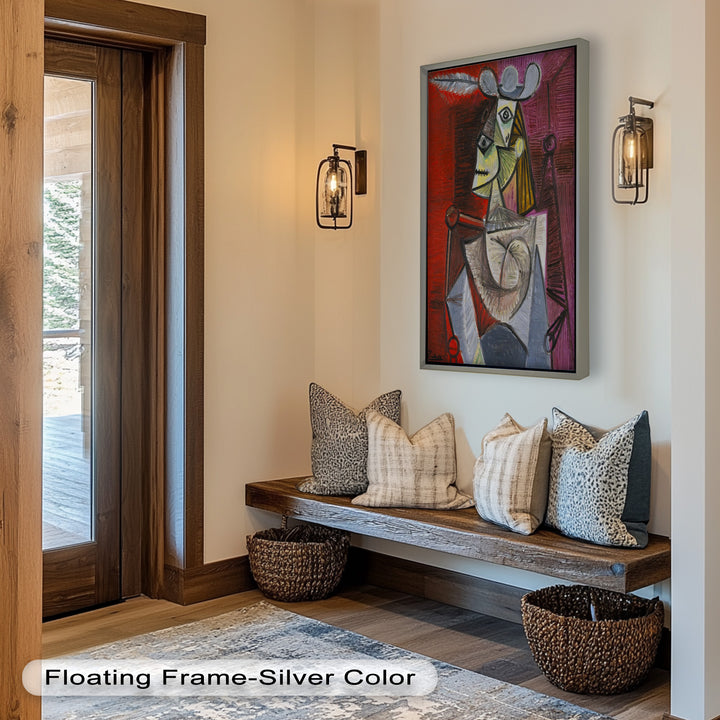Knight of Angled Dreams – Picasso Cubist Oil Painting
