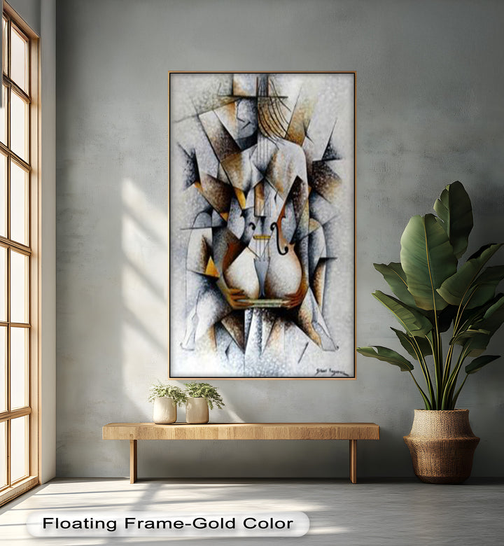 Cubist Nude with Violin - Picasso Oil Painting