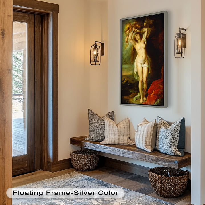 Andromeda Bound – Mythological Renaissance Nude Oil Painting