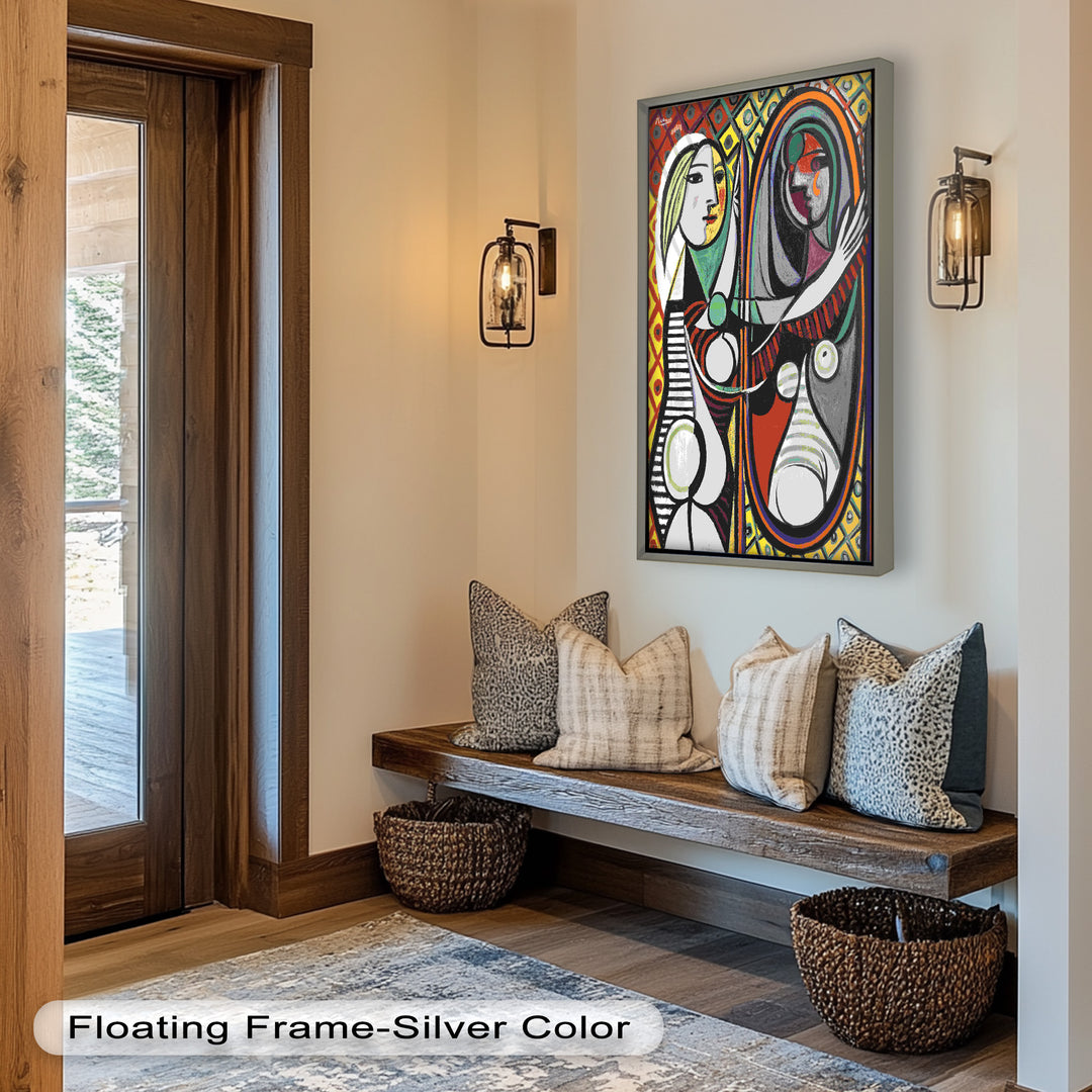 Reflected Identity – Mirror Portrait Picasso Oil Painting