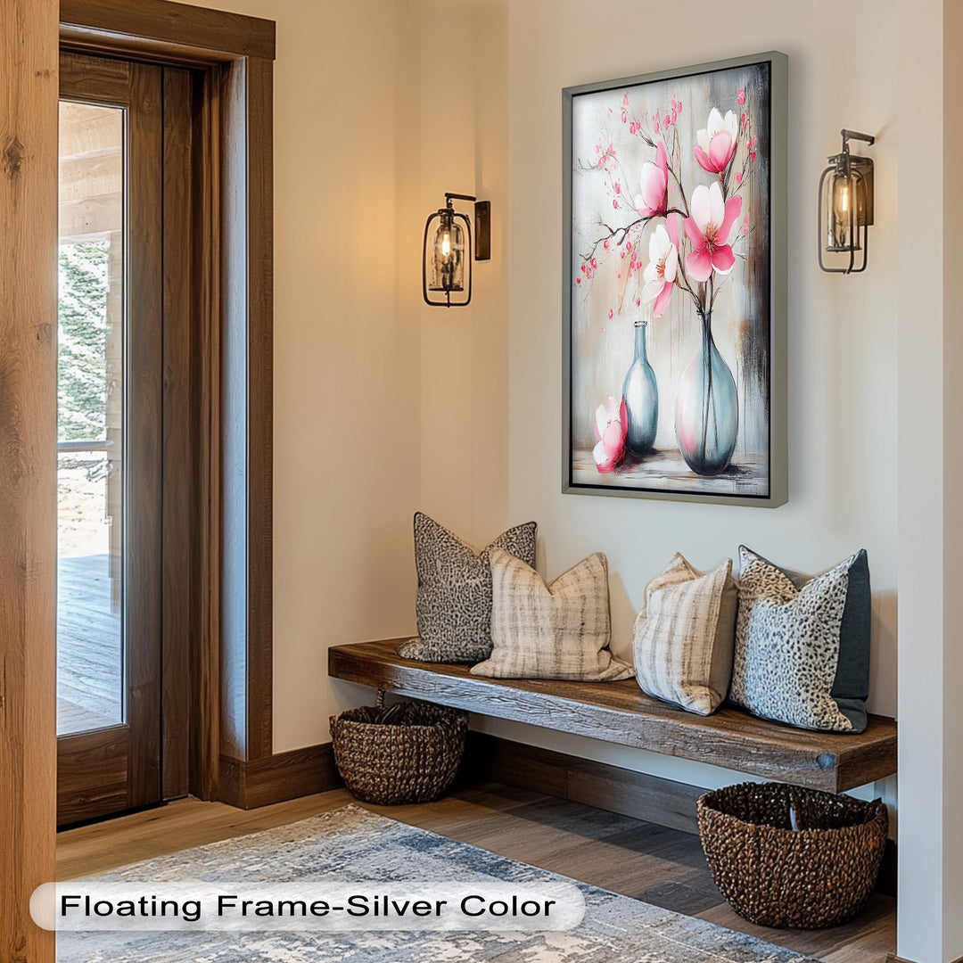 Soft Pink Magnolia - Flower Oil Painting