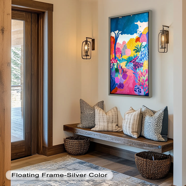 Dreamy Garden Path - Modern Oil Painting