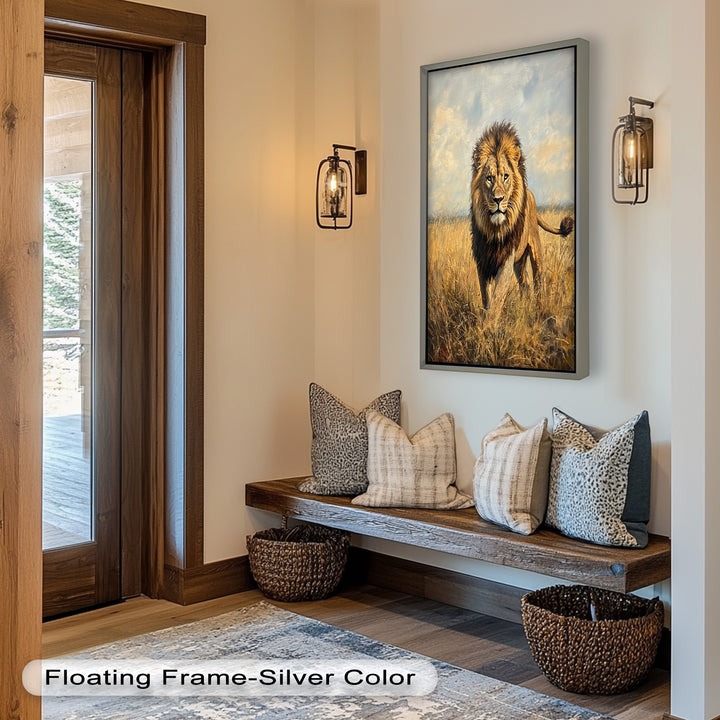 King of the Savannah – Animal Oil Painting