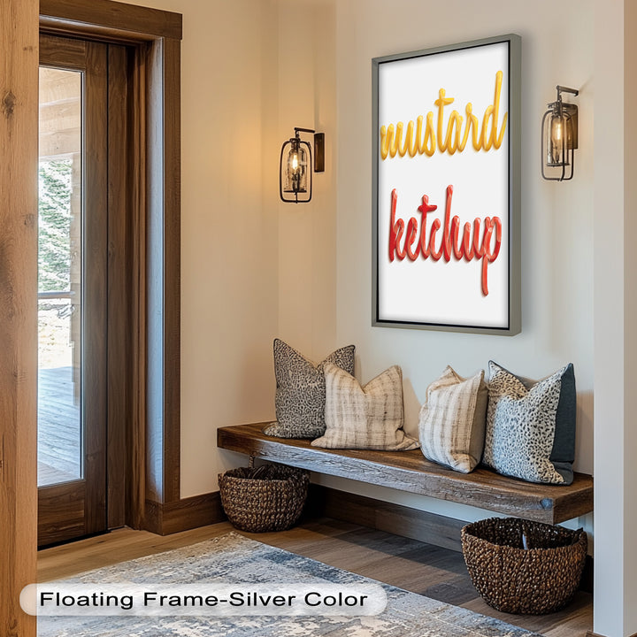 Mustard & Ketchup – Typography Oil Painting