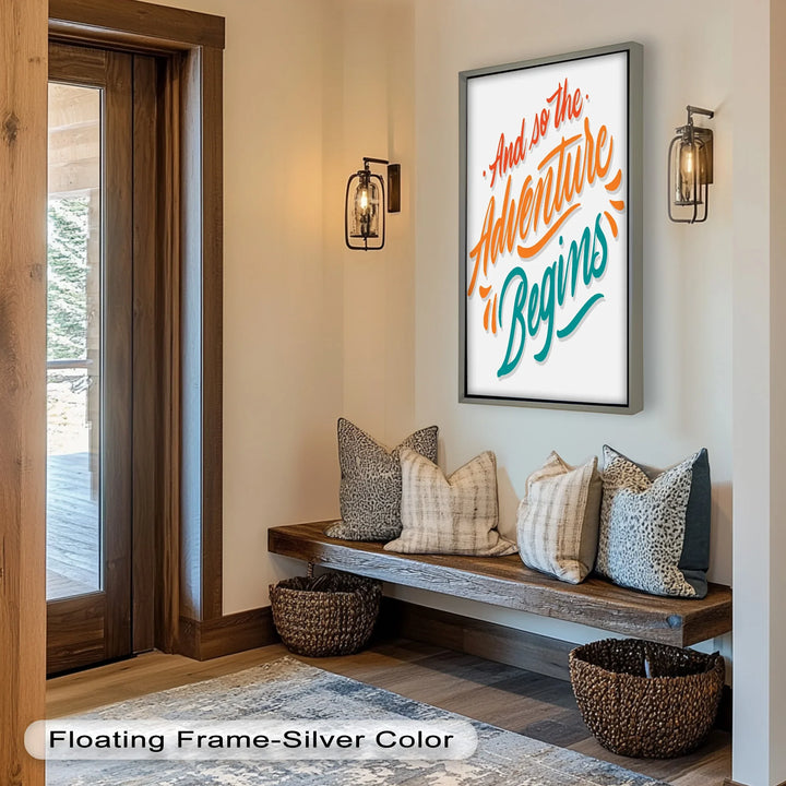 And So the Adventure Begins – Colorful Motivational Oil Painting - MyPhotoStation