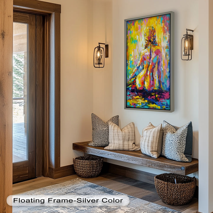 Radiant Reverie – Colorful Nude Impressionist Oil Painting