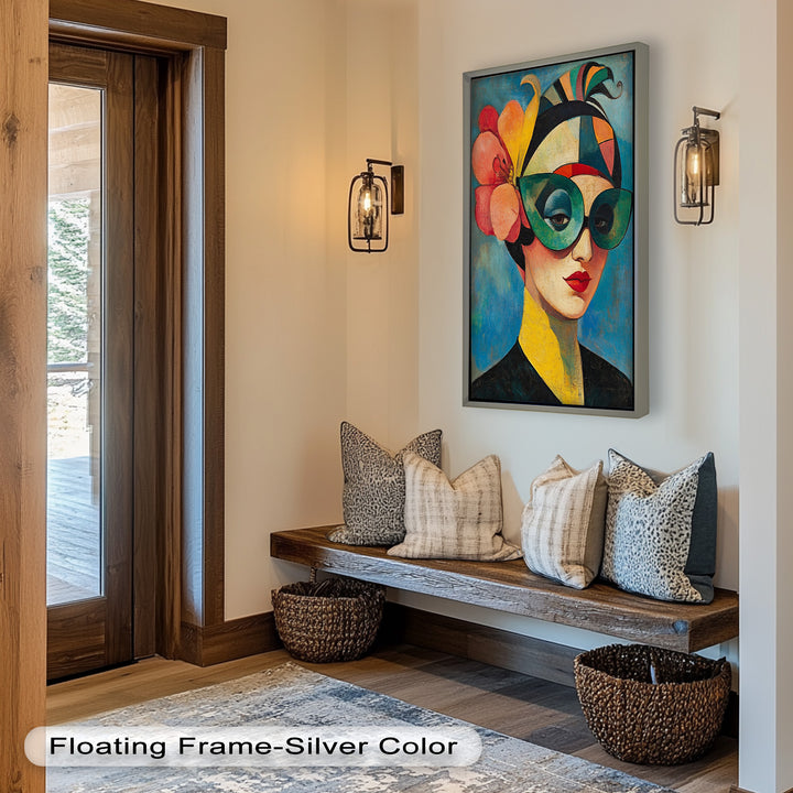 Retro Elegance Oil Painting – Fauvism Woman