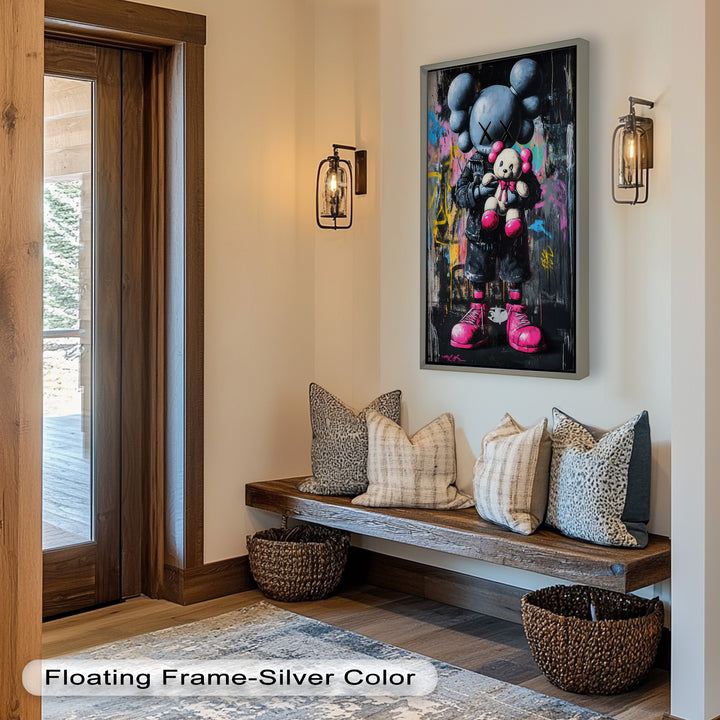 Embrace the Chaos – KAWS Oil Painting