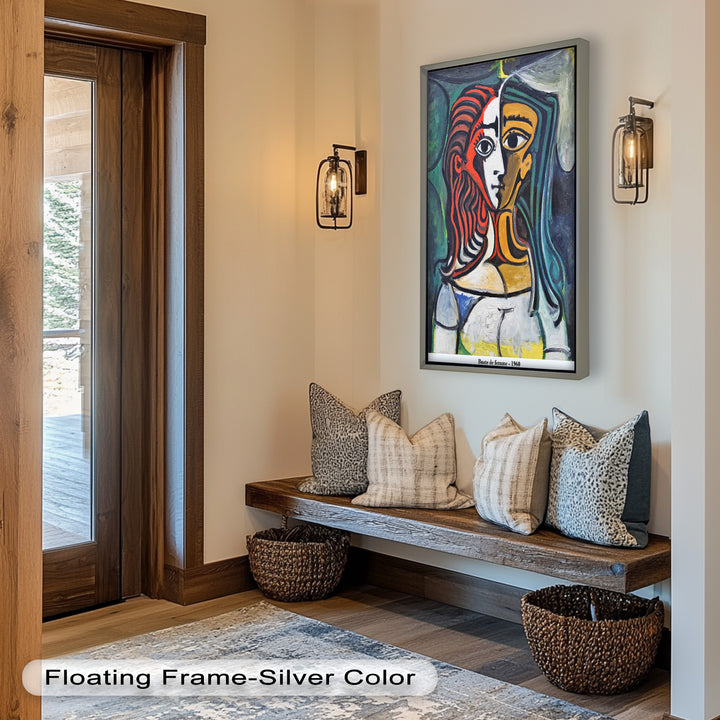 Dual Gaze – Buste de Femme Inspired Picasso Oil Painting