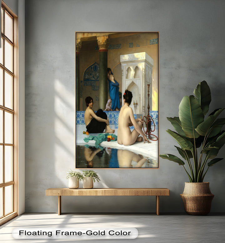 Serenity of the Harem Bath – Orientalist Renaissance Oil Painting