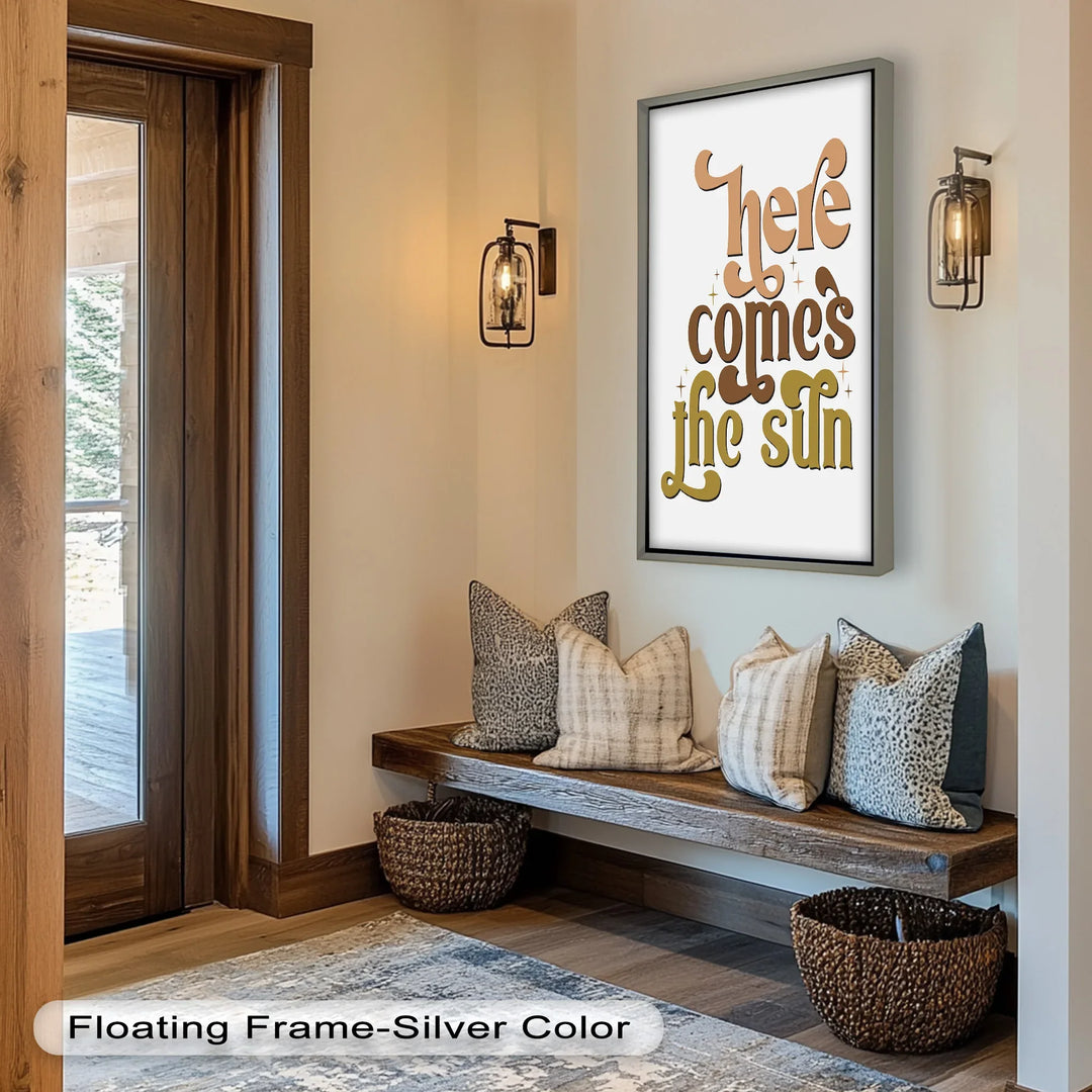 Here Comes the Sun – Positive Vibes Oil Painting - MyPhotoStation