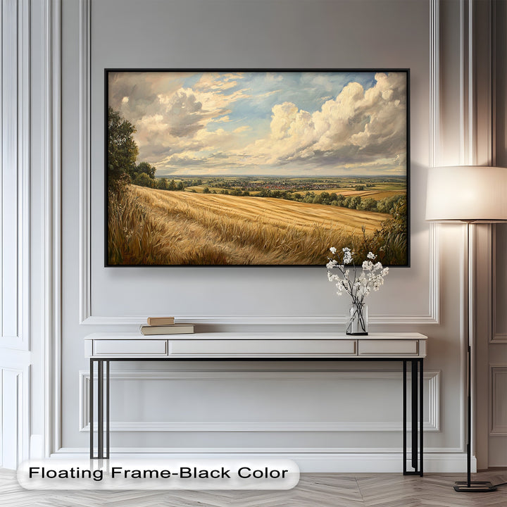 Golden Harvest View – Landscape Oil Paintings