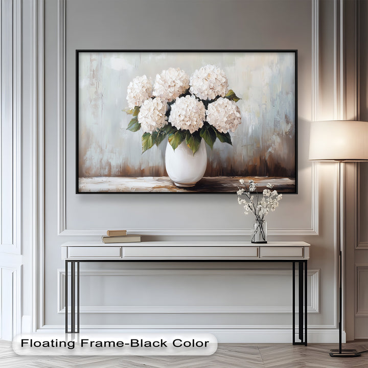 Ivory Bloom Elegance – Still Life Oil Paintings