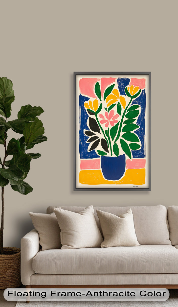 Vibrant Vase Composition – Modern Fauvist Oil Painting