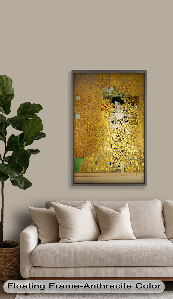 Die goldene Muse – Portrait von Adele Bloch-Bauer Historisches Ölgemälde