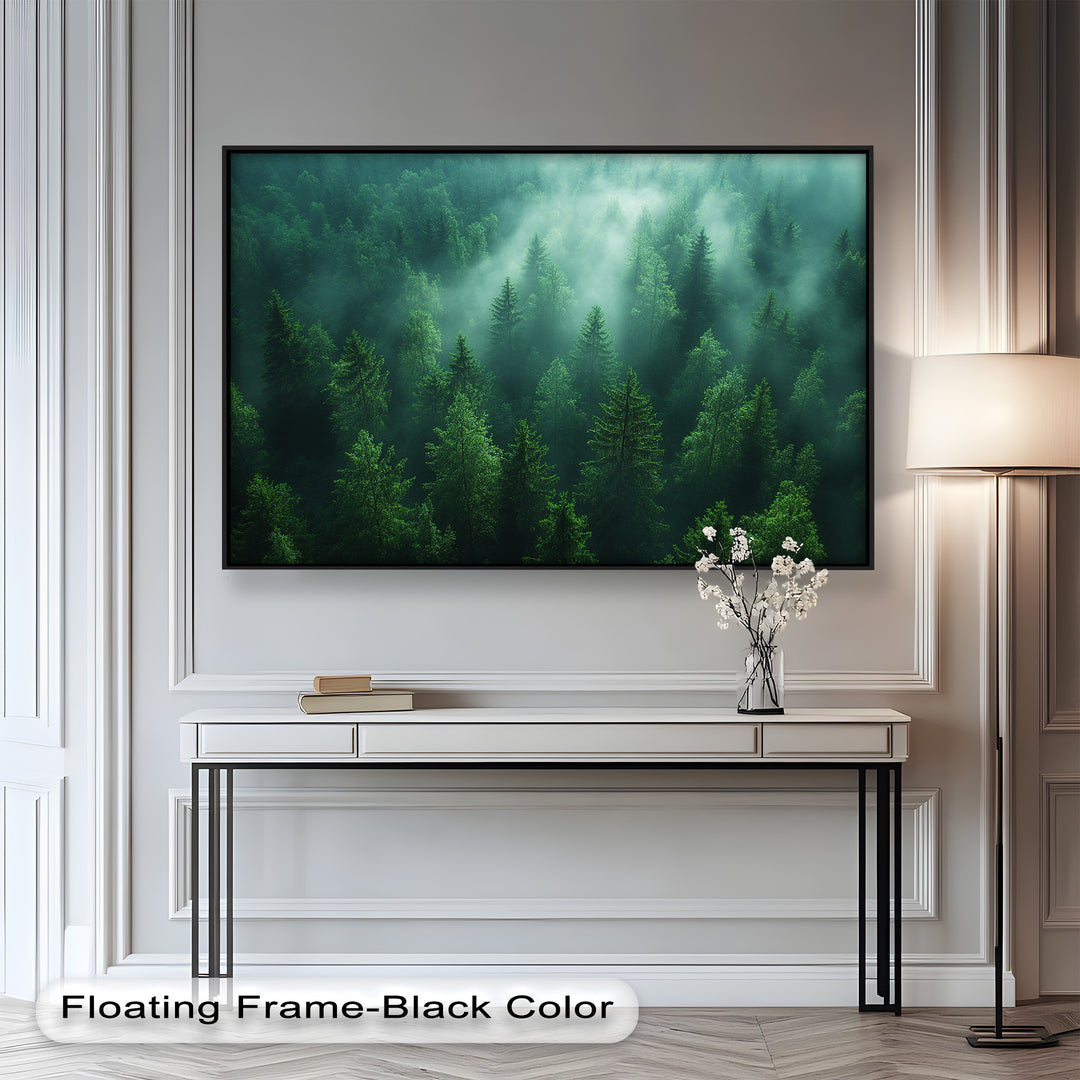 Misty Forest Landscape – Enchanting Nature Oil Painting