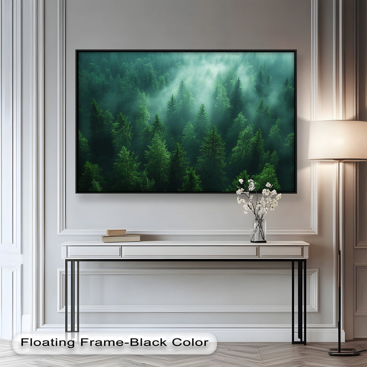 Misty Forest Landscape – Enchanting Nature Oil Painting