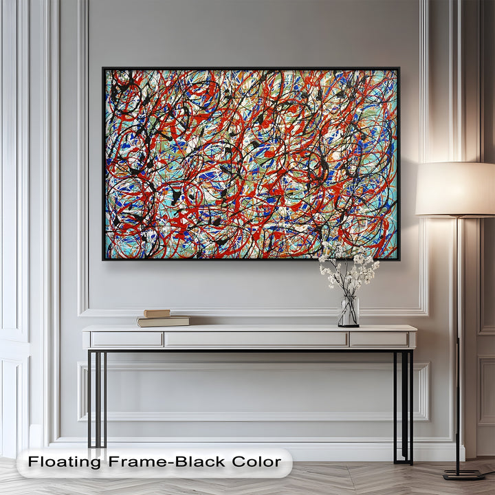 Energetic Abstract Expressionist Wall Art – Modern Oil Painting