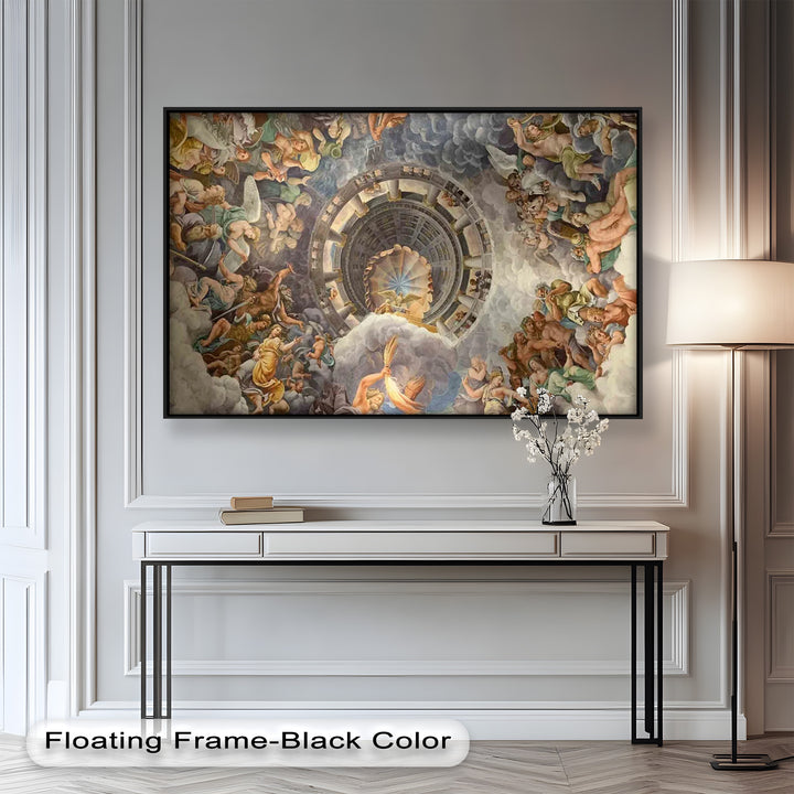 Assumption of the Virgin by Correggio – Renaissance Ceiling Oil Painting