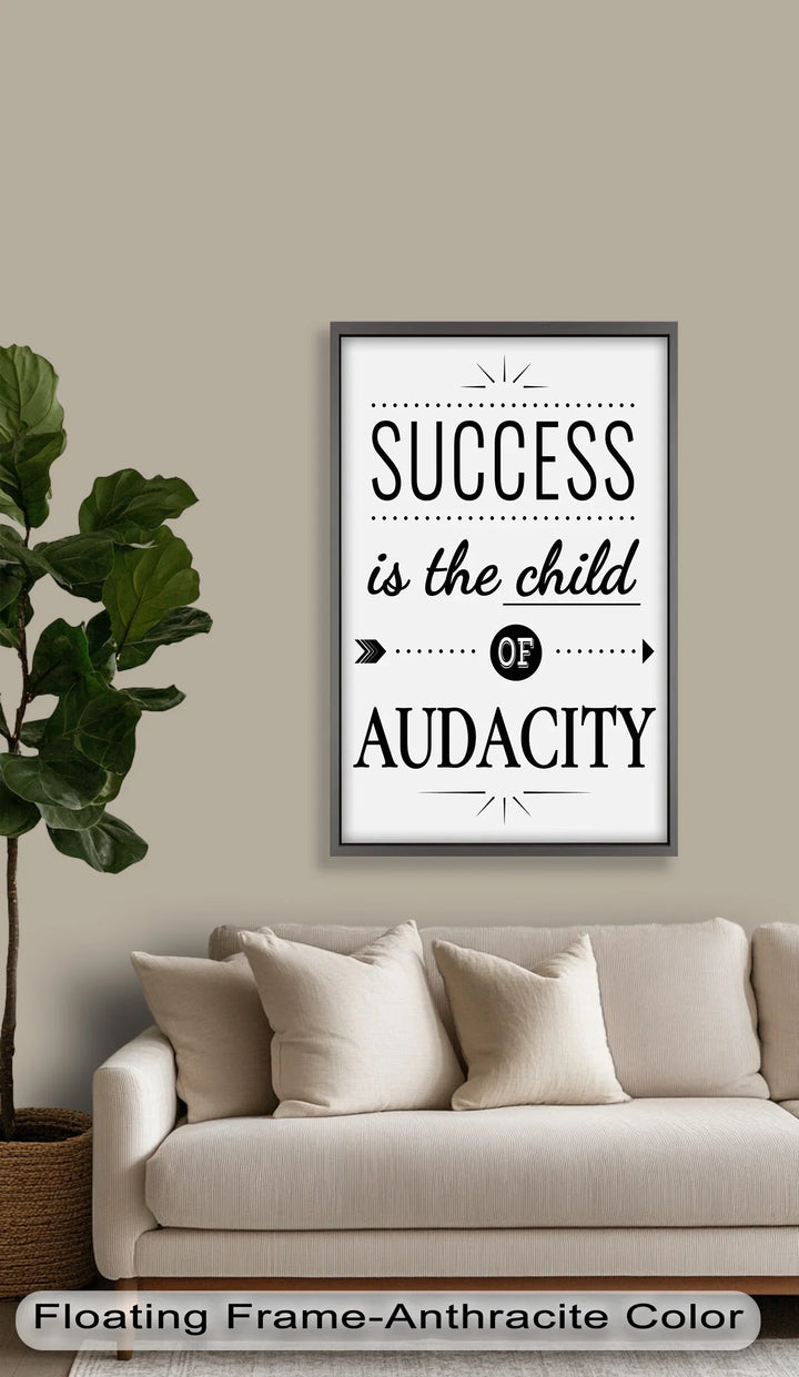 Success Is the Child of Audacity – Modern Oil Painting - MyPhotoStation