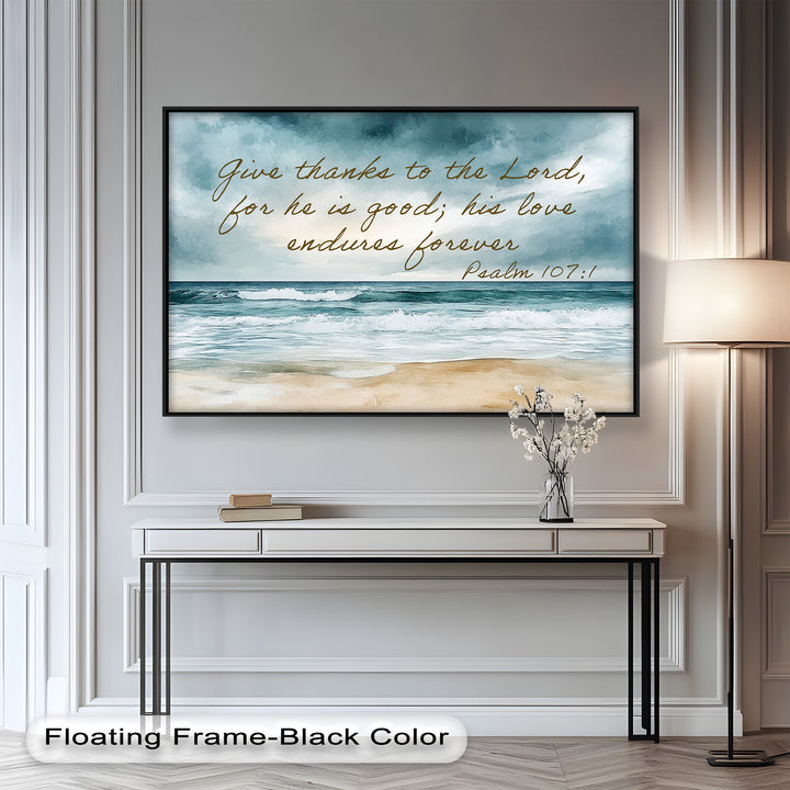 Peaceful seascape artwork reflecting faith, thanksgiving, and divine goodness.
