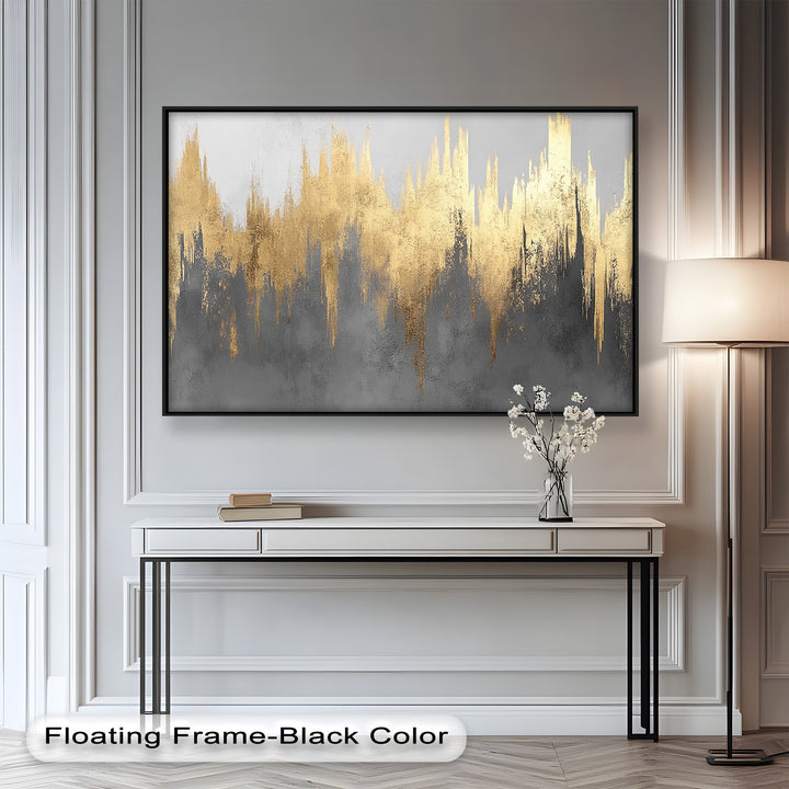 Golden Lighting – Modern Abstract Oil Painting