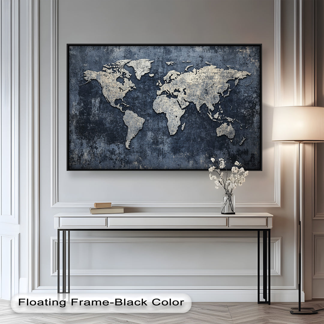 World Map – Modern Oil Paintings