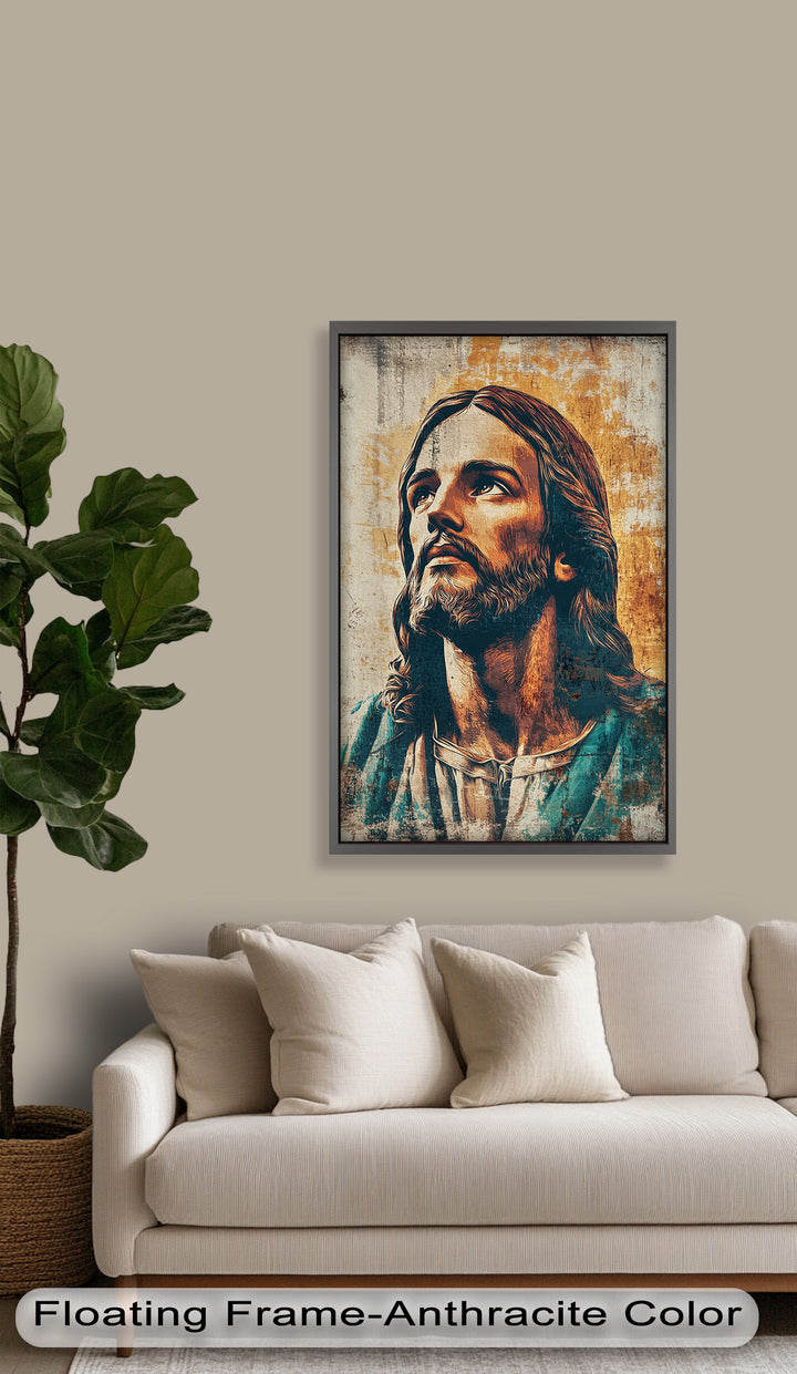 Licht der Gnade – Porträt von Jesus Christus Religiöses Ölgemälde