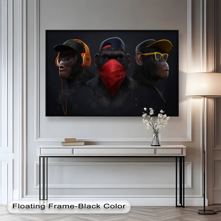 Urban Evolution – Streetwise Chimp Collective Banksy Oil Painting