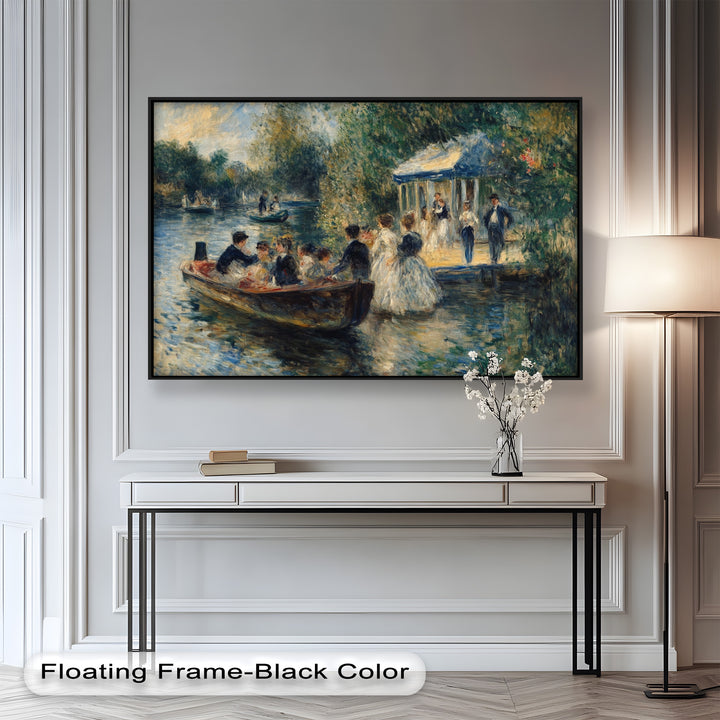 Afternoon Gathering by the River – Impressionist Oil Painting