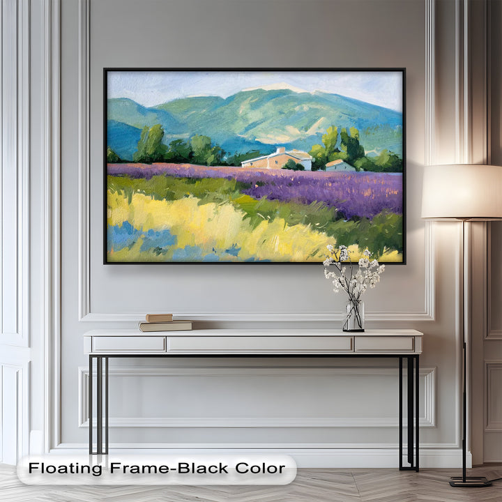 Lavender Fields in Provence – Impressionist Landscape Oil Painting