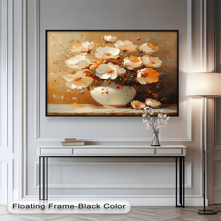 Warm Floral Arrangement – Flower Vase Oil Paintings