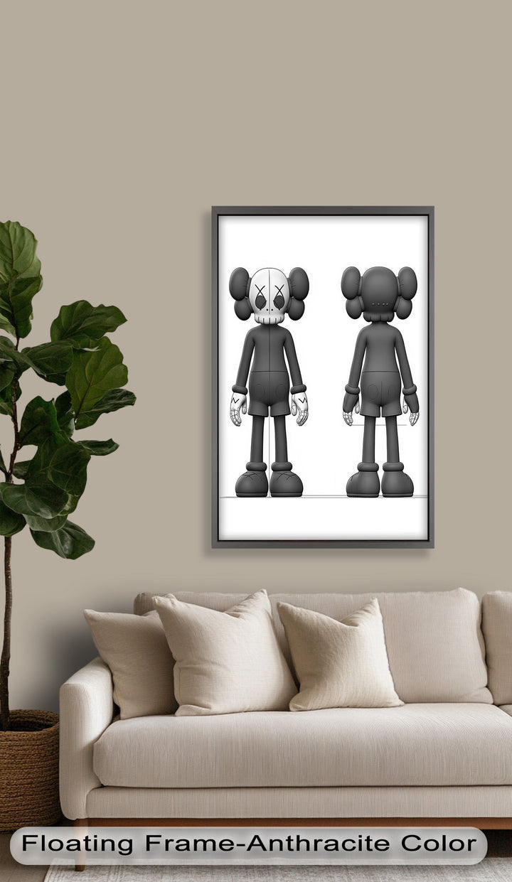 Binäre Dualität – KAWS Ölgemälde