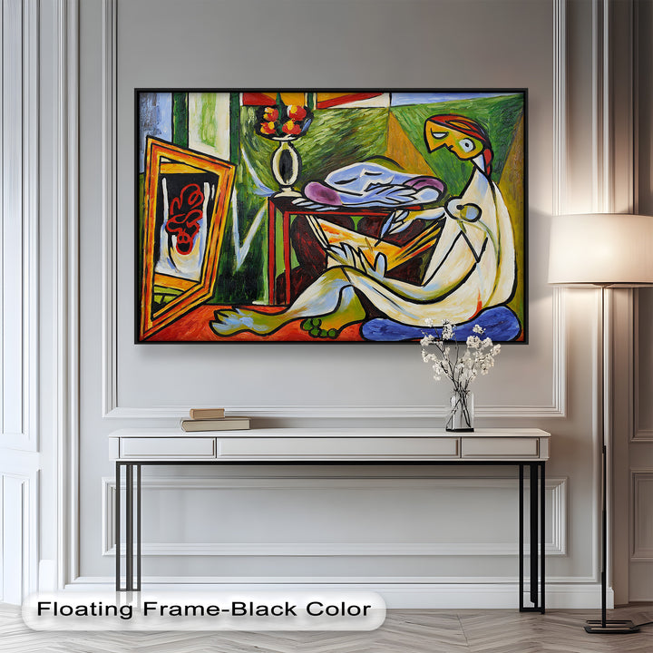 Artist and the Dream – Abstract Interior Scene Picasso Oil Painting