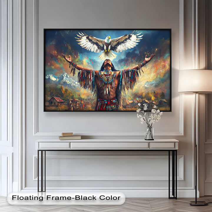 Call of the Sky – Native Ceremony Oil Painting