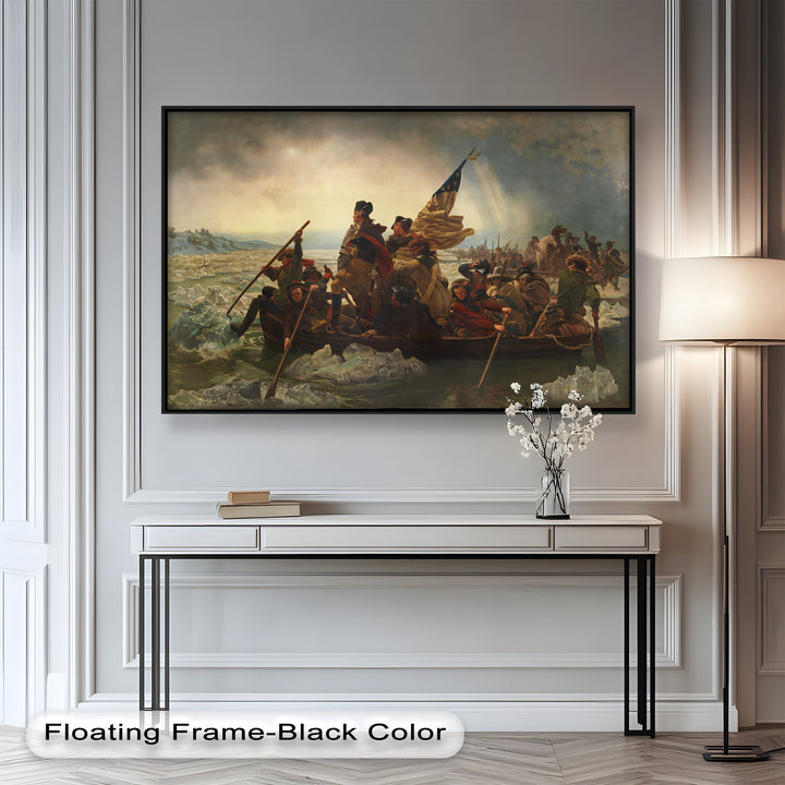 Washington's Crossing – Patriotisches Ölgemälde der Amerikanischen Revolution