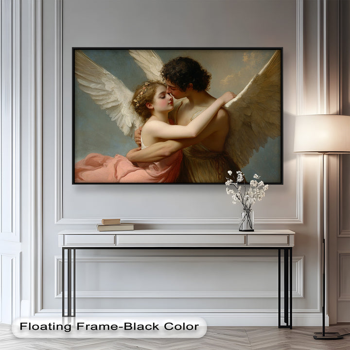 Heavenly Embrace – Cupid and Psyche Renaissance Love Oil Painting