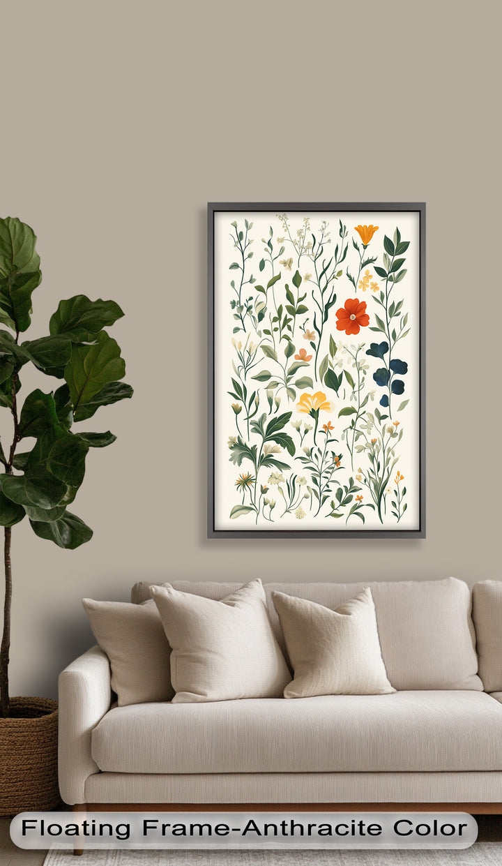 Zarte Wiesenwildblumen – Sanftes botanisches Arrangement Ölgemälde