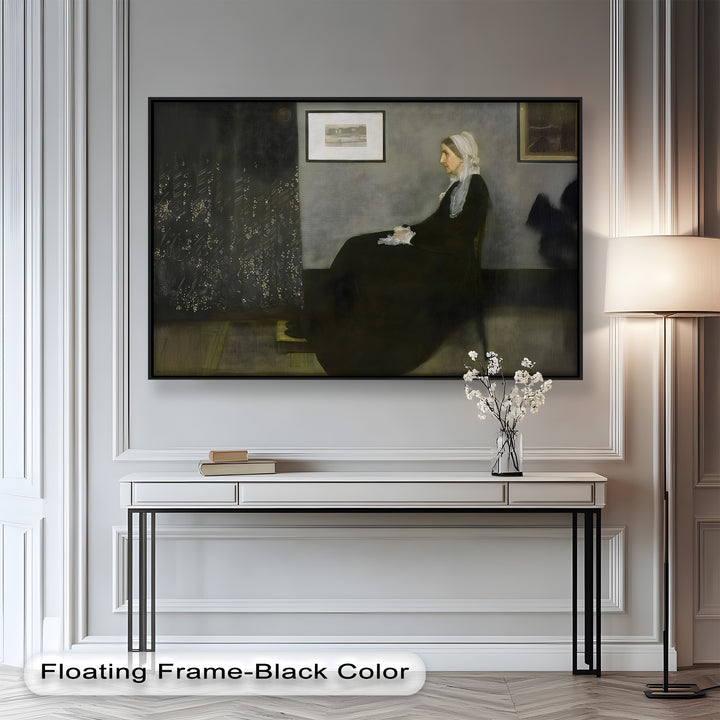 A Quiet Devotion – Seated Woman in Black Historic Oil Painting