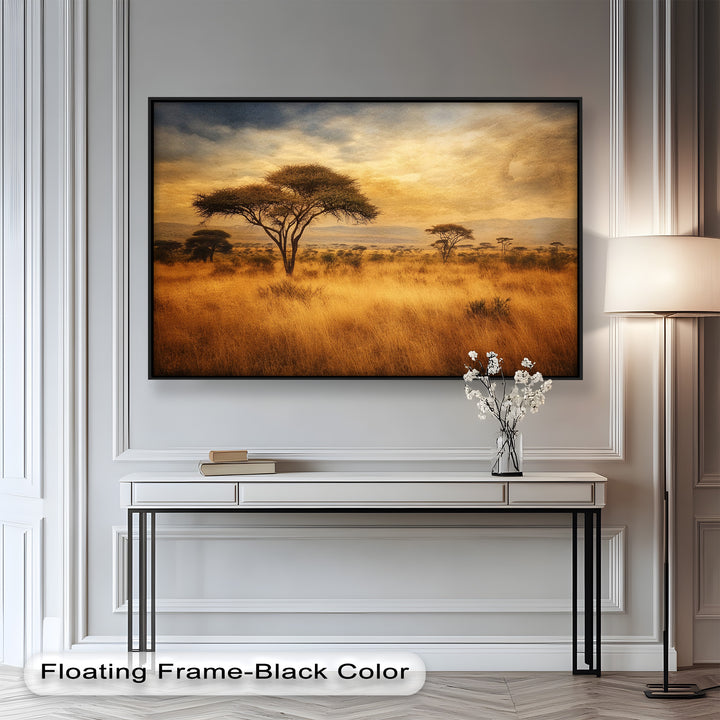 A timeless tribute to Africa’s natural elegance, this piece celebrates the quiet strength and endless horizon of the savanna.