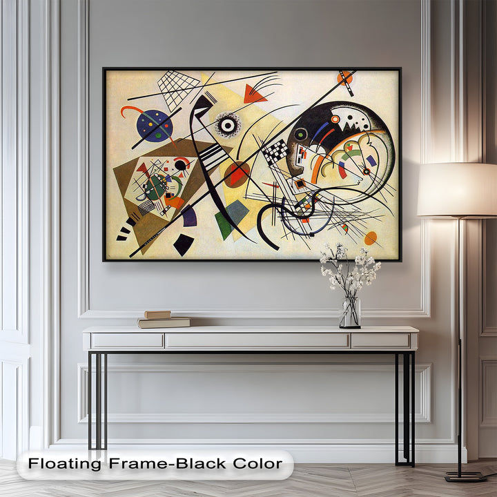 Kandinsky Komposition VIII – Abstraktes geometrisches Ölgemälde