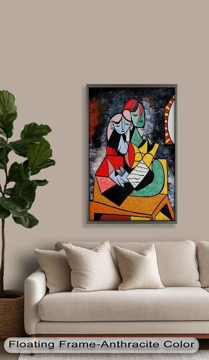 Embrace in Color – Picasso Oil Painting