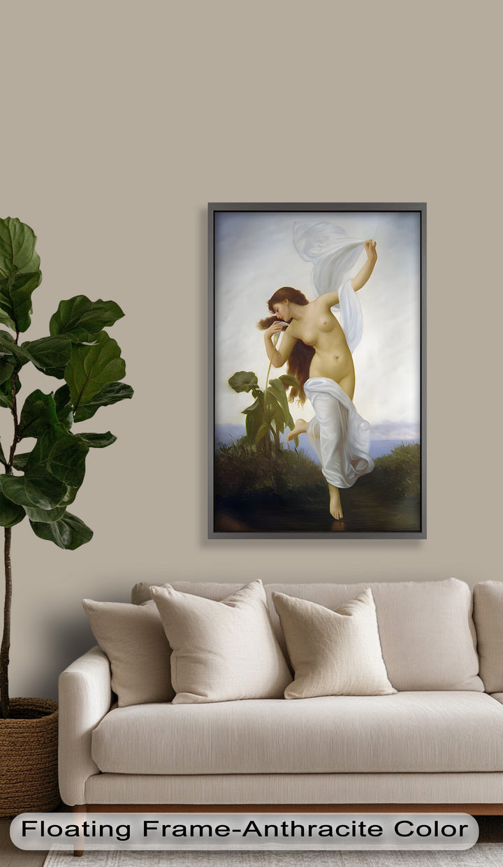 Whispers of the Wind – Classical Nude Goddess Renaissance Oil Painting