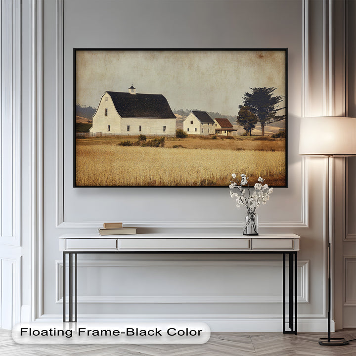 Farmhouse Landscape – Vintage Country Barn Oil Paintings