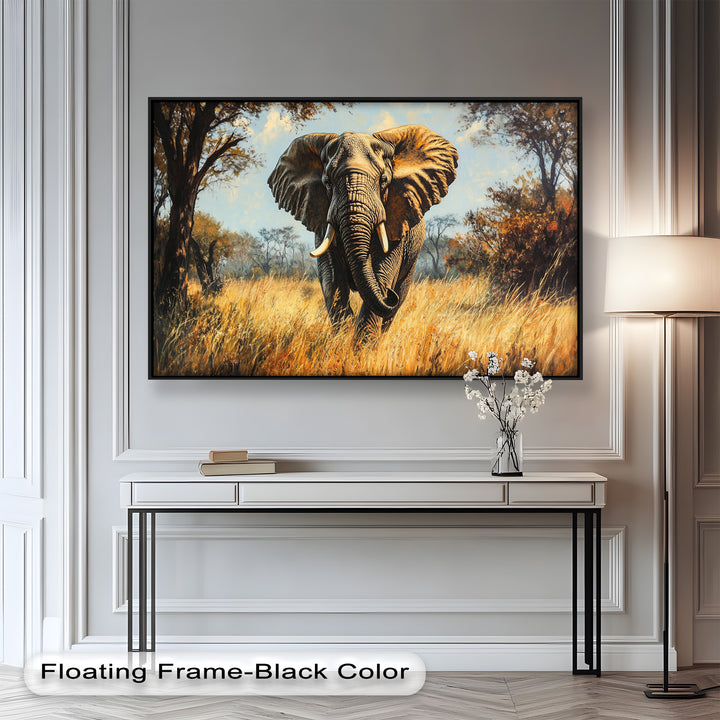 Guardian of the Wild – Elephant Oil Painting