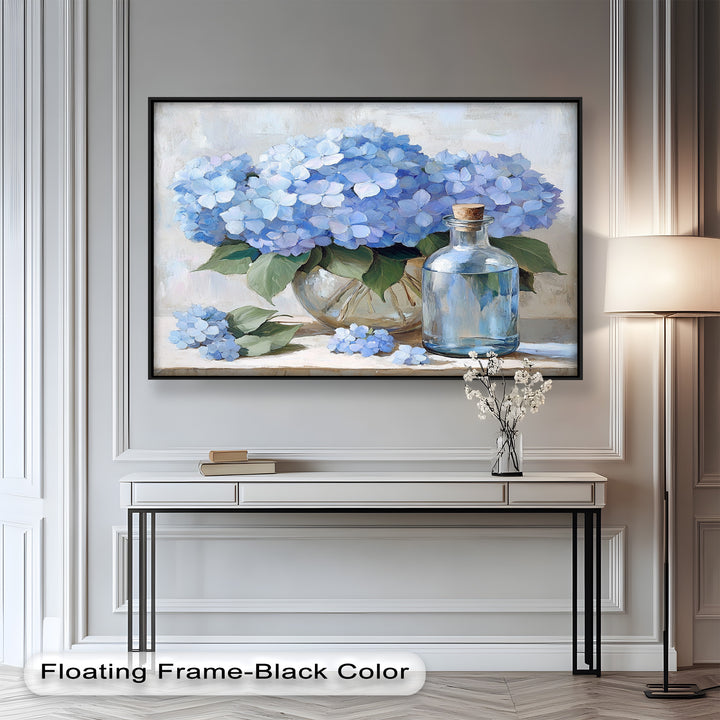 Blue Floral Still Life – Modern Oil Paintings